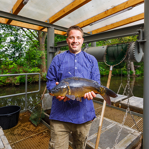 Peitzer Edelfisch Hälter Glinzig  (c) Andreas Franke